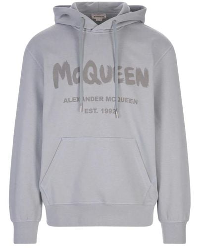 Alexander McQueen Hoodies - Grey