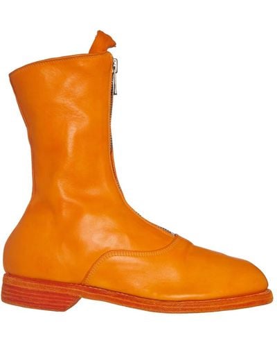 Guidi Shoes > boots > ankle boots - Orange