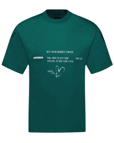 Adererror Grünes baumwoll-t-shirt - stilvolles design