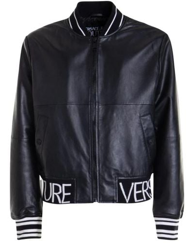 Versace Vestes en cuir - Noir