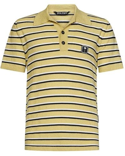 Palm Angels Polo Shirts - Yellow