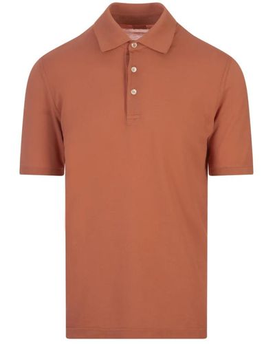 Fedeli Tops > polo shirts - Orange