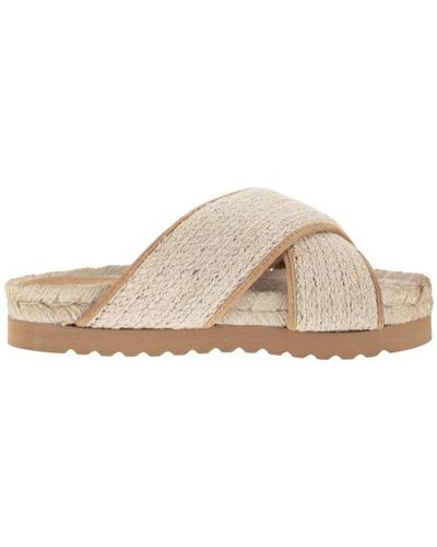 Peserico Flat Sandals - Natur