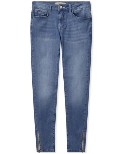 Mos Mosh Blaue jeans mit reißverschlussdetails