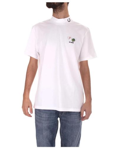 Fred Perry Klassische logo t-shirts und polos - Weiß