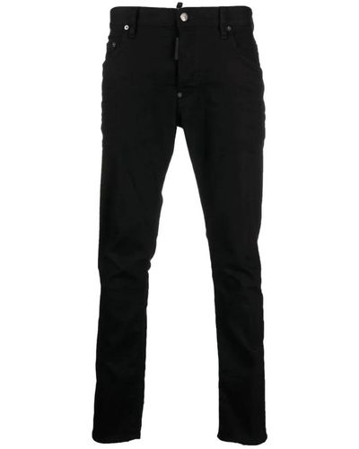 DSquared² E Noos Herren Jeans - Stilvolles Upgrade für Deine Garderobe - Schwarz