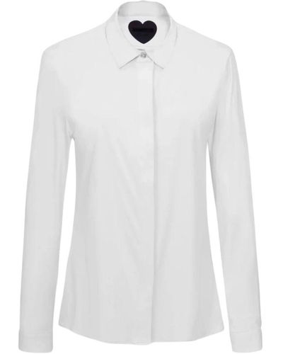 Rrd Camicia oxford a righe sottili donna - Bianco