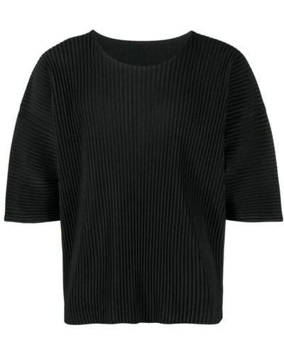 Issey Miyake T-Shirts - Black
