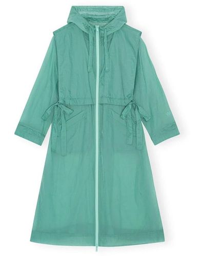 Ganni Rain giacche - Verde