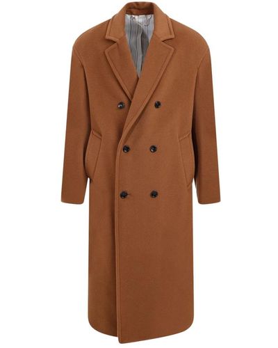 Gucci Coats > double-breasted coats - Marron