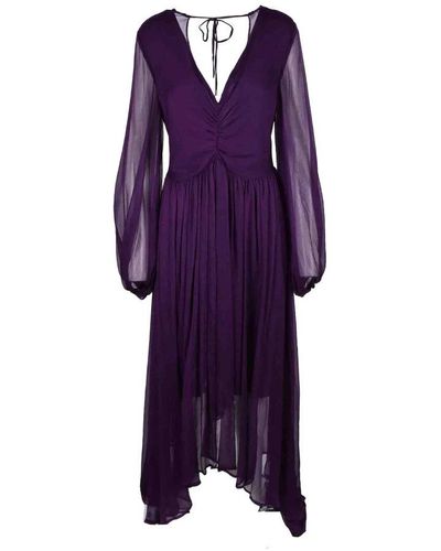 WEILI ZHENG Midi Dresses - Purple