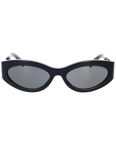 Celine Ovale sonnenbrille mit grauen gläsern - Blau