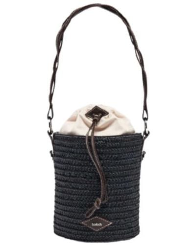 Ba&sh Gina bucket bag m raffia - größe: u, farbe: 990 - schwarz