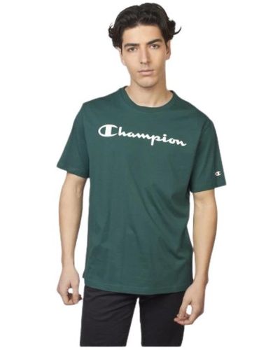 Champion Magliette in cotone leggero da uomo - Verde
