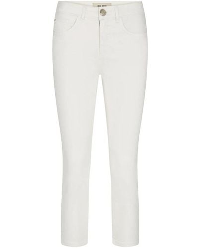 Mos Mosh Pantaloni slim-fit stilosi e comodi - Bianco