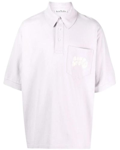 Acne Studios Logo polo shirt - Bianco