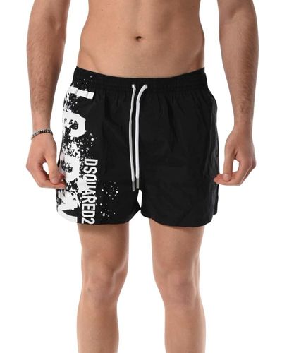 DSquared² Boxershorts mit elastischem bund - Schwarz