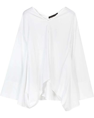 Malloni Camicia svasata bianca - Bianco