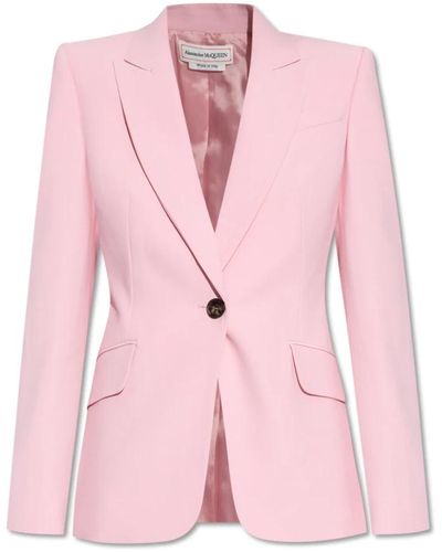 Alexander McQueen Einreihiger blazer - Pink