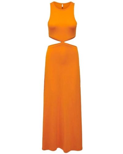ONLY Vestido elegante - Naranja