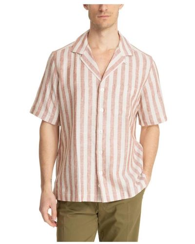 Lardini Short Sleeve Shirts - Pink
