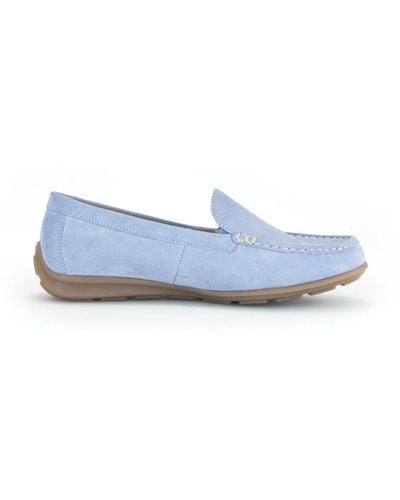 Gabor Blaue loafer mit optifit fußbett