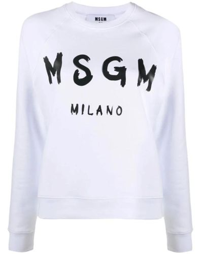 MSGM Sweatshirts - Blanc
