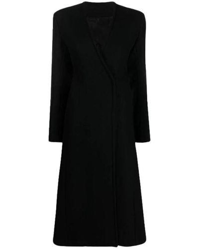 The Attico Coats > double-breasted coats - Noir