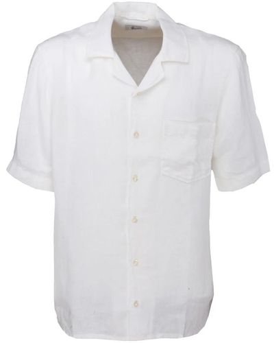 Roy Rogers Camicia vintage in lino - Bianco