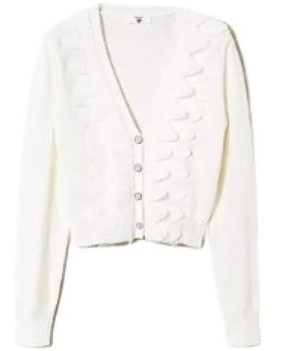 Twin Set Cardigan maglioni per donne - Bianco