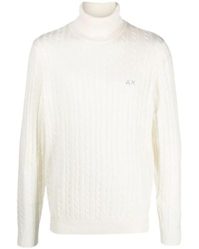Sun 68 Knitwear > turtlenecks - Blanc
