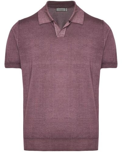 Canali Polo Shirts - Purple