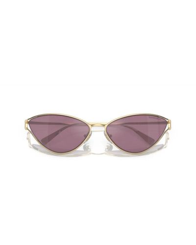 Tiffany & Co. Cat-eye-sonnenbrille mit abnehmbaren kanten - Lila