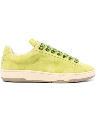 Lanvin Sneakers mit gepolstertem wildleder - Gelb