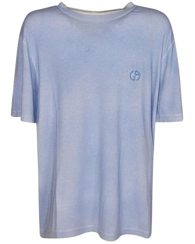 Giorgio Armani Stilvolle t-shirts und polos - Blau