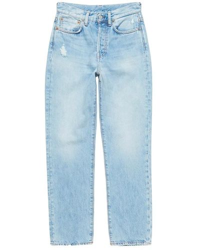 Acne Studios Blaue high-waist-jeans