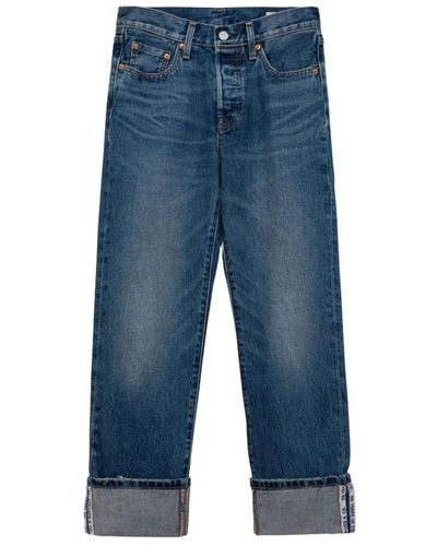 Levi's Rinse-wash denim high waist jeans levi's - Blau