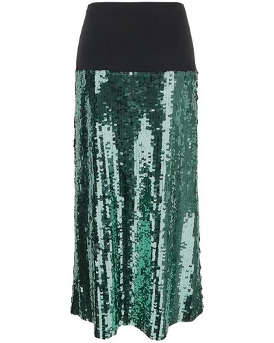 Erika Cavallini Semi Couture Jupes maxi - Vert