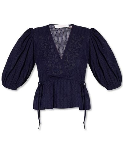 See By Chloé Embroidered top - Azul