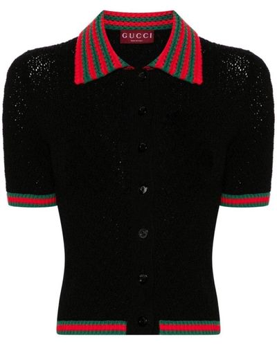 Gucci Polo Shirts - Black