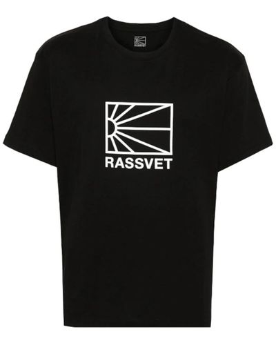Rassvet (PACCBET) T-shirt mit großem logo in schwarz