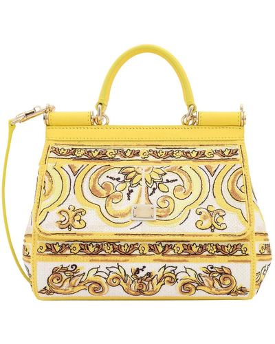 Dolce & Gabbana Cross Body Bags - Yellow