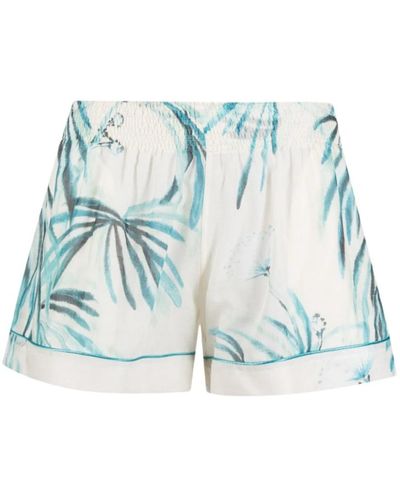F.R.S For Restless Sleepers Weiße palazzo shorts - Blau