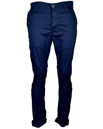 Blue De Gênes Slim-fit pantaloni - Blu