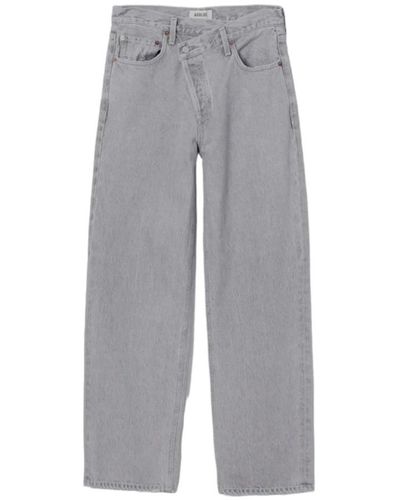 Agolde Loose-Fit Jeans - Gray