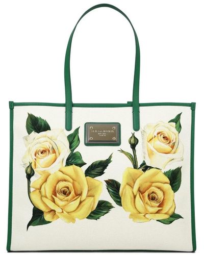 Dolce & Gabbana Tote Bags - Yellow