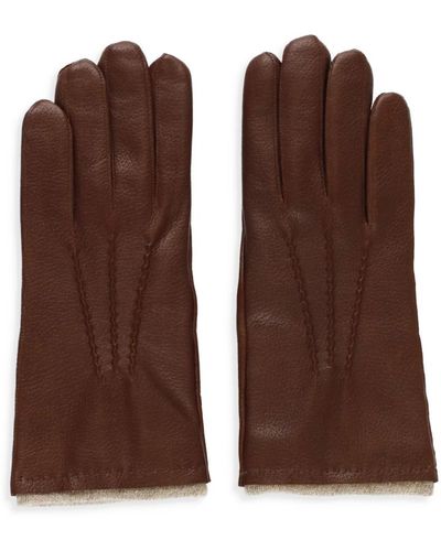 Orciani Handschuhe Bordeaux - Braun