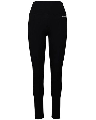 Sporty & Rich Leggings deportivos con logo y cintura elástica - Negro