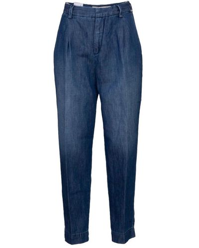 Roy Rogers Cropped Jeans - Blue