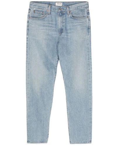 Agolde Regenerative cotton straight-leg denim jeans - Blau